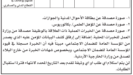 وظائف شاغرة بعدة تخصصات