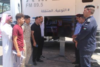 محطة التوعية المتنقلة التابعة للأمن العام تصل المفرق