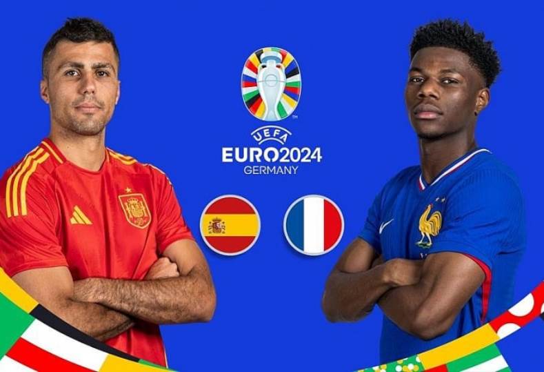 عشاق كره القدم ينتظرون مباراة إسبانيا وفرنسا في نصف نهائي اليورو 2024