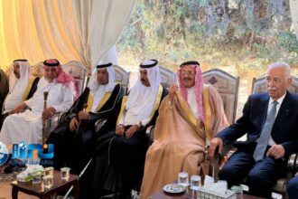 مندوبا عن الملك وولي العهد.. العيسوي يعزي قبيلة الدعجة بوفاة العقيد نايف عليان الجربان...صور