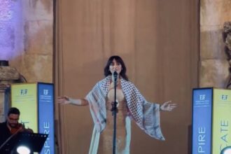 فايا يونان تحيي حفلاً تضامنياً مع فلسطين في عمان