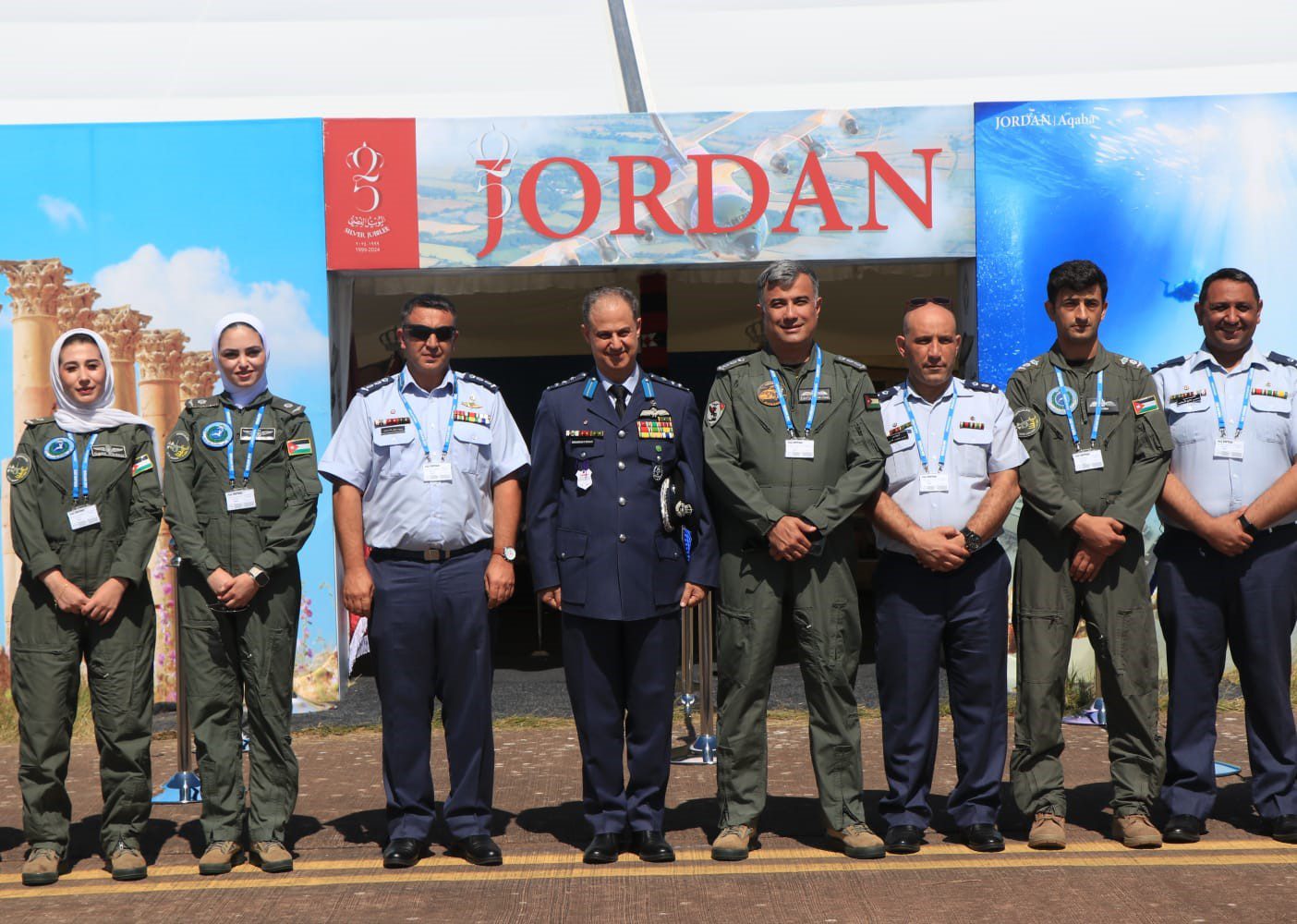 سلاح الجو الملكي الأردني يفتتح جناحه في المعرض العسكري الدولي AIR TATTOO