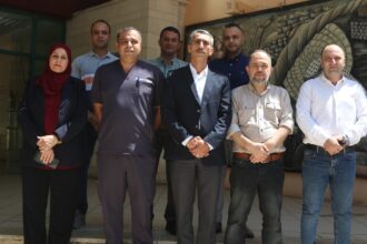 وفد من الجامعة العربية الأمريكية يزور المستشفى الميداني الأردني نابلس/ 3