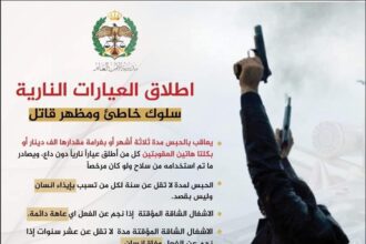 إطلاق العيارات النارية سلوك خاطئ ومظهر قاتل