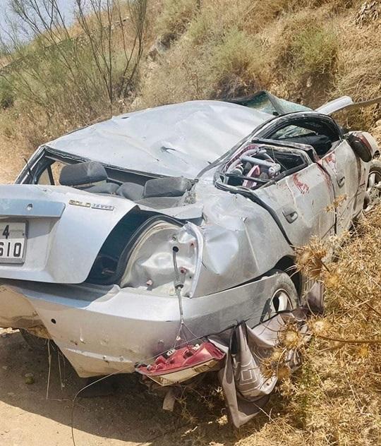 3 إصابات بحادث تدهور بإربد