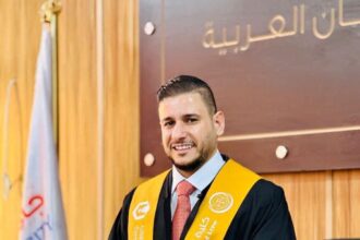 يزيد العبداللات يحصل على الماجستير.. مبارك