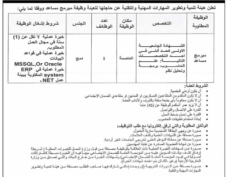 وظائف ومدعوون للمقابلات الشخصية (أسماء)