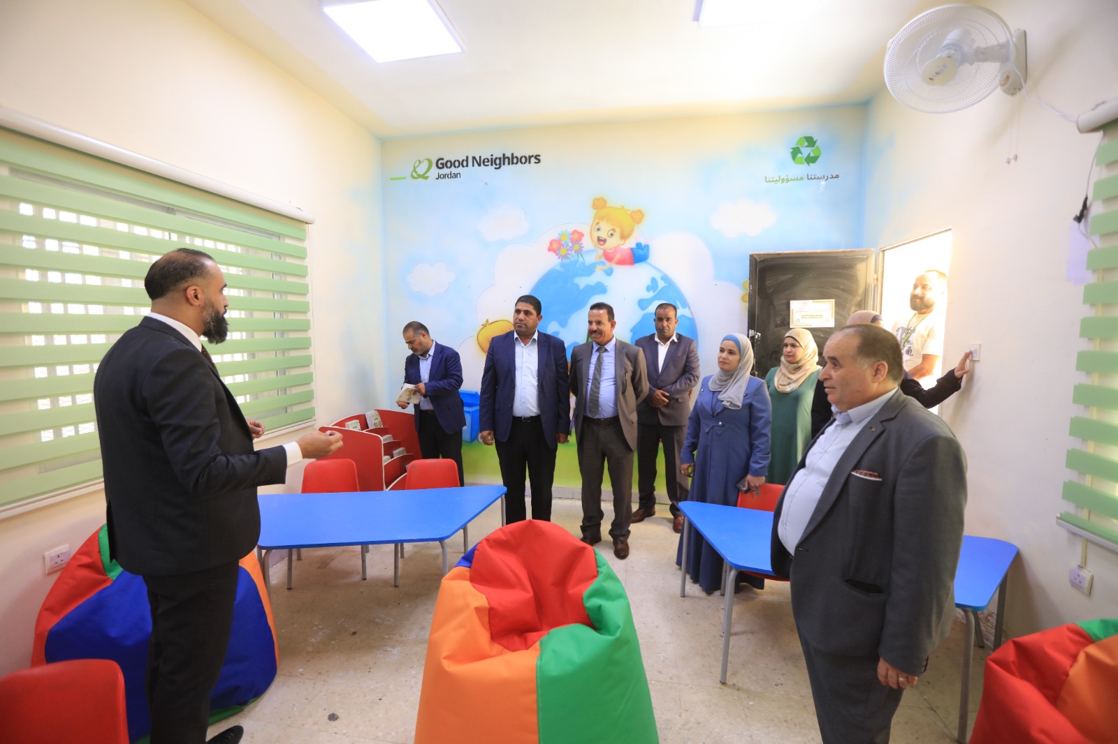 مدرسة الموقر الأساسية تحتفل بإفتتاح النادي البيئي الاول من نوعه
