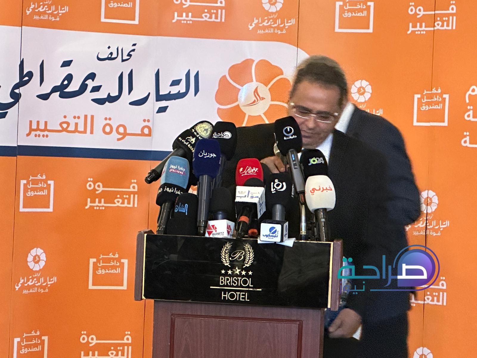التيار الديمقراطي يطلق حملته بقائمة مرشحيه للانتخابات النيابية من أحزاب تاريخية وحديثة(صور وفيديو)