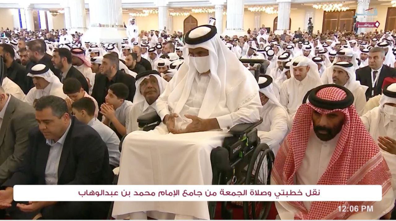 عاجل || الشيخ تميم ووالده الشيخ حمد يشيعون جثمان إسماعيل هنية
