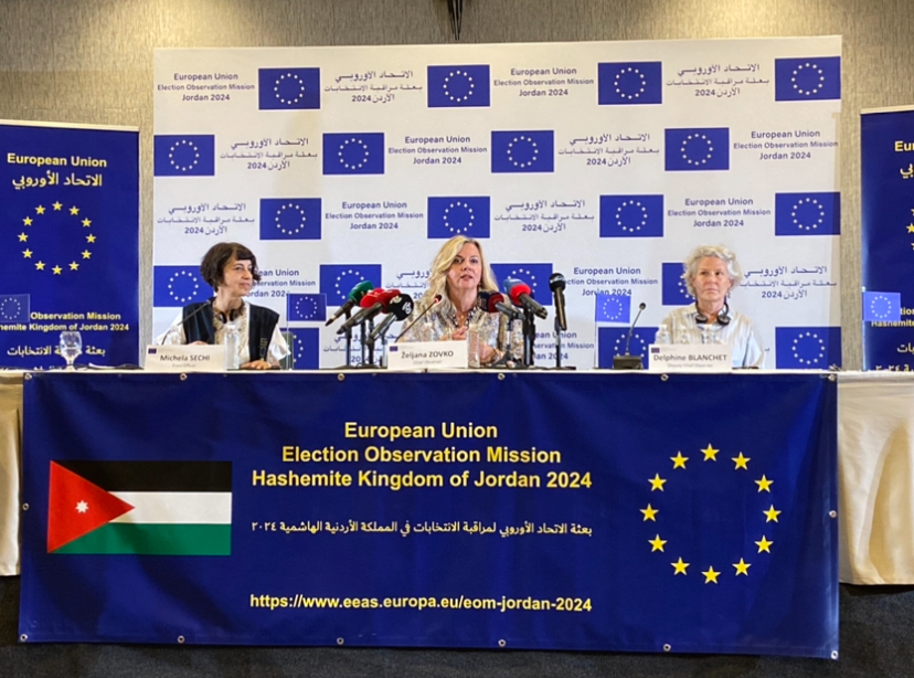 رئيسة بعثة الاتحاد الأوروبي لمراقبة الانتخابات تختتم أولى زياراتها إلى الأردن
