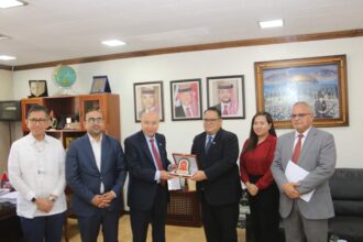 جامعةمؤتة :النعيمات يلتقي السفير الفلبيني