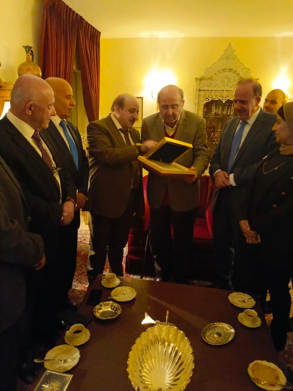 حزب البناء الوطني يكرم المصري
