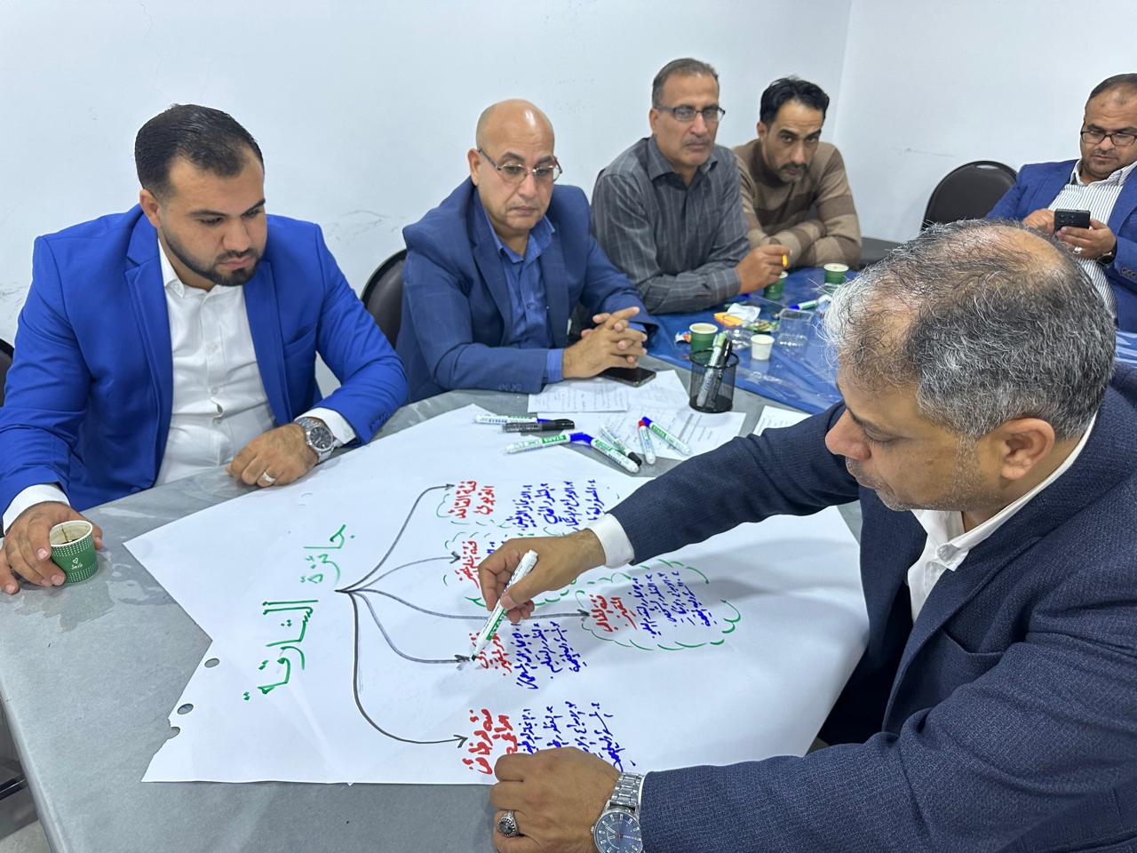 تربيةالمزار الجنوبي تنفذ ورشة حول جوائز التميز التربوي