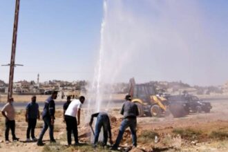ضبط اعتداءات على خط مياه رئيسي في الموقر
