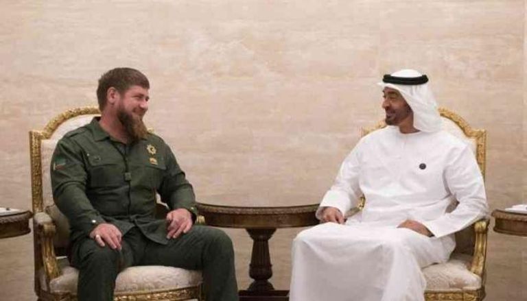 رمضان قديروف يستقبل محمد بن زايد في موسكو ( فيديو )