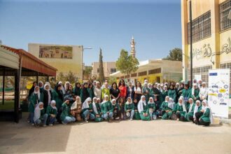 أمنية تشارك في يوم وظيفي لطالبات مدرسة صفية بنت عبد المطلب الثانوية المختلطة في المفرق بالتعاون مع مبادرة "مدرستي"