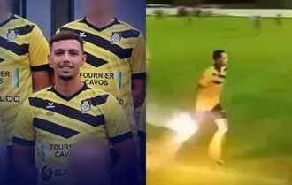 مشاهد سعيدة تتحول الى رعب بعد بتر نصف اصابع لاعب بسبب مفرقعات