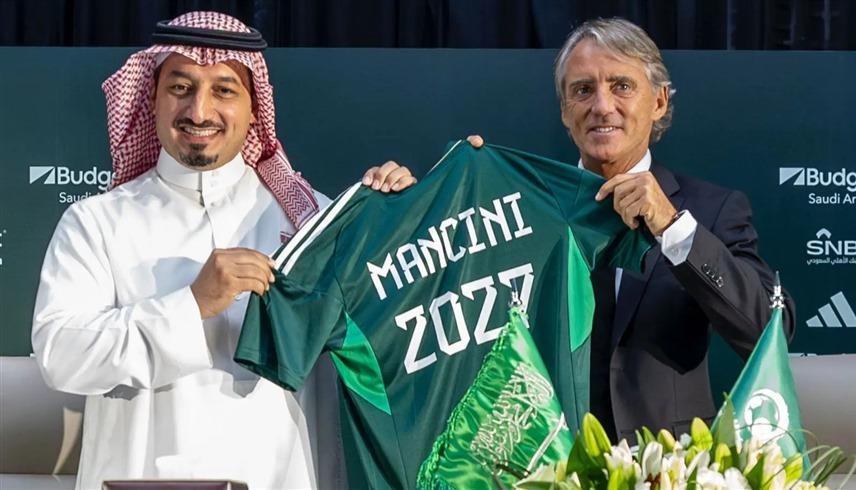 120 مليون ريال سعودي الشرط الجزائي لإقالة مانشيني مدرب السعودية