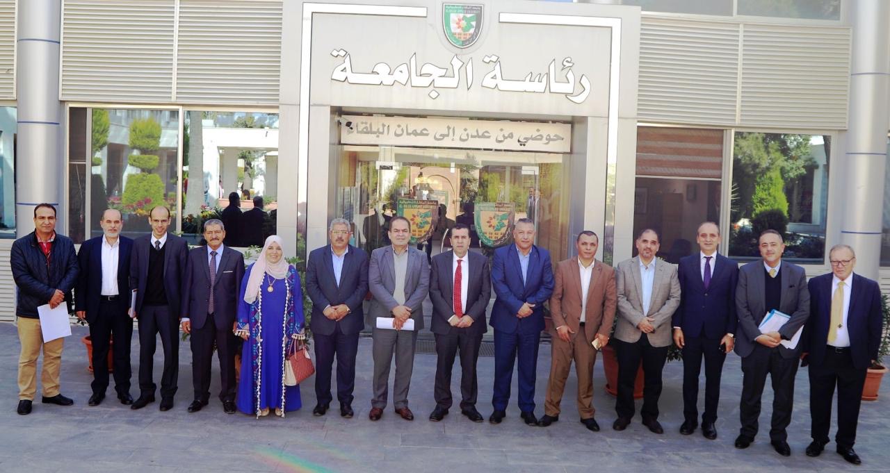 رئيس جامعة البلقاء التطبيقية يلتقي رئيس وأعضاء مجلس محافظة جرش؛ لبحث سبل التعاون المشتركي