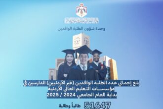 51 الف طالب وافد في مؤسسات التعليم العالي الأردنية