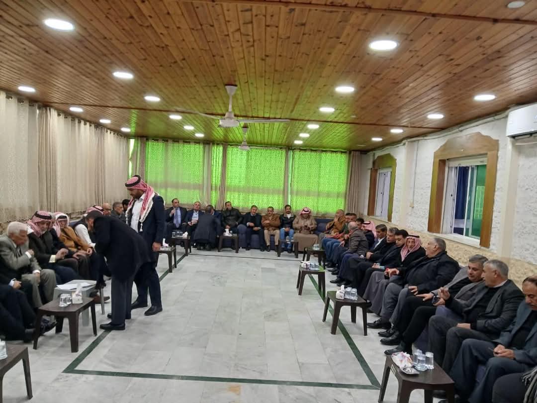 ديوان عشيرة المحيسن في عمان يستقبل جاهة من وجهاء العجارمة
