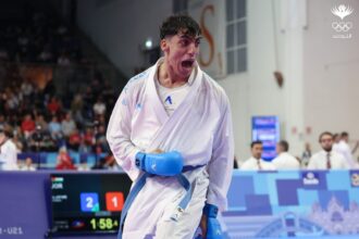 لاعب منتخب الكراتيه الجعفري يتأهل إلى نهائي الدوري العالمي