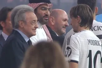 كلمات بيريز مع مودريتش بعد الهزيمة القاسية من برشلونة