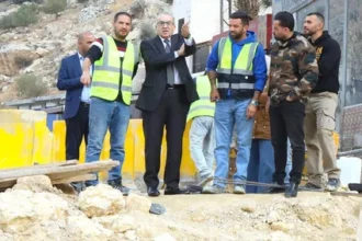 عاجل | وزير الأشغال يتابع مشروع تصريف المياه على البحر الميت-العدسية