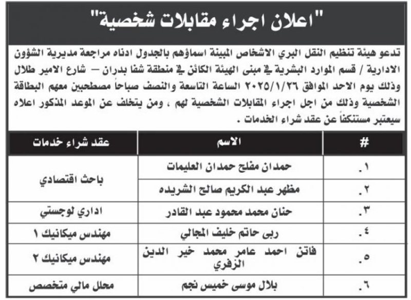 وظائف شاغرة في مؤسسات حكومية .. الأسماء والتفاصيل