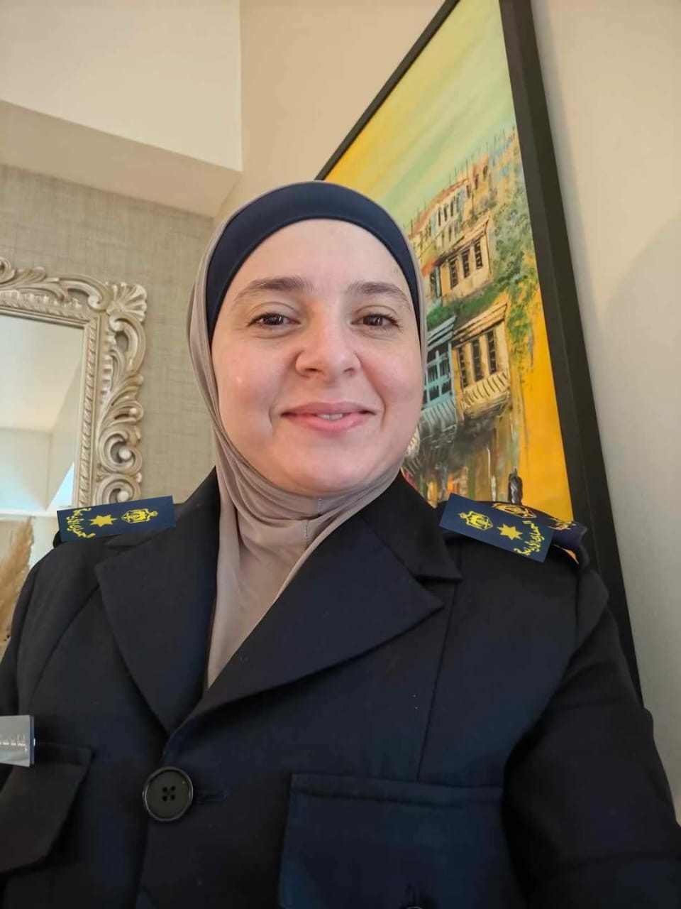تهنئة بترفيع مقدم جمارك رشاء محمد المجالي