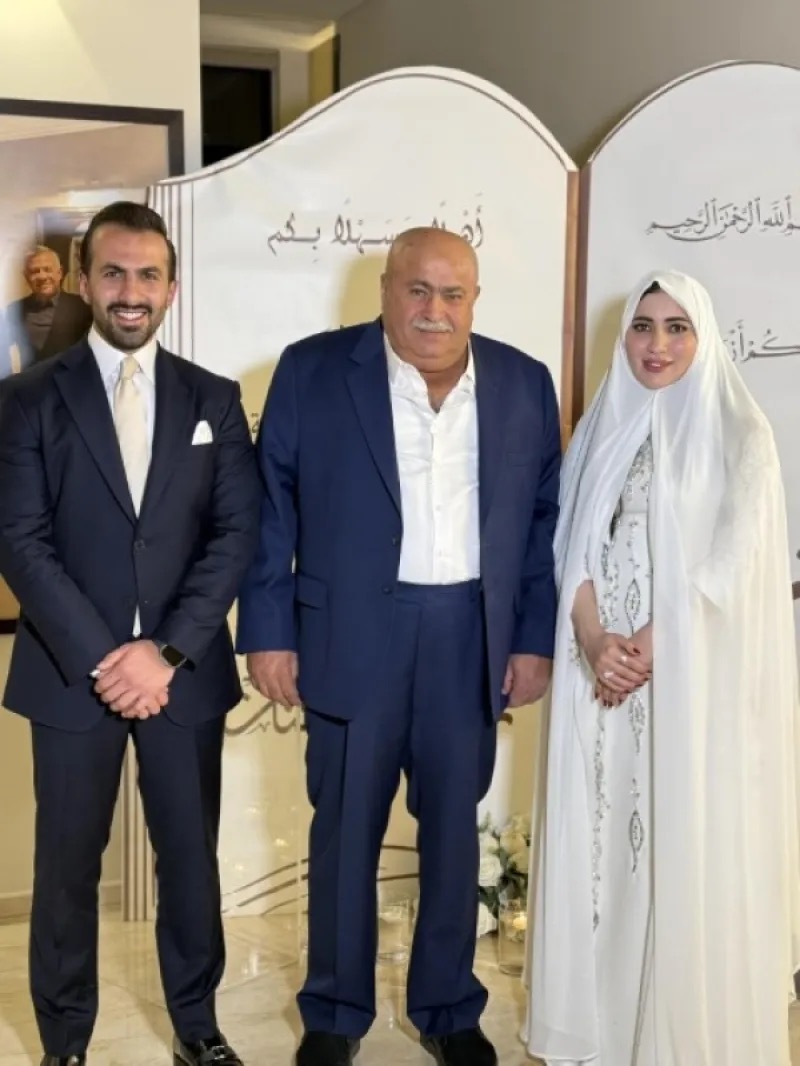 عقد قران ابنة النائب خليل عطية على زيد العواملة