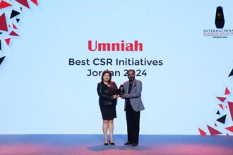 أمنية تفوز بجائزة أفضل مبادرات المسؤولية الاجتماعية للشركات في الأردن لعام 2024 عن مشروعها "فرصة"