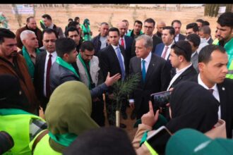 حسان يرعى احتفالات يوم الشجرة في معان ويشارك الشباب بزراعة الأشجار