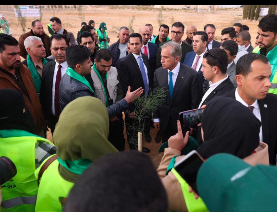 حسان يرعى احتفالات يوم الشجرة في معان ويشارك الشباب بزراعة الأشجار