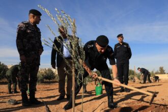 مديرية الأمن العام تحتفل بيوم الشجرة