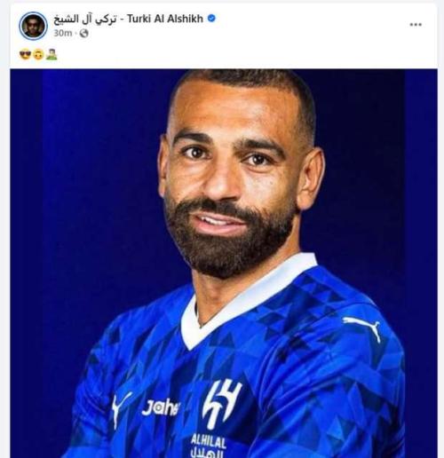 تركي آل الشيخ يثير الجدل بتلميح حول انتقال محمد صلاح إلى الهلال السعودي
