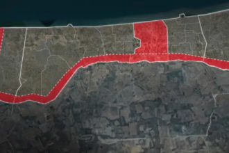 الجيش الاسرائيلي ينشر خارطة تحظر الاقتراب من مناطق حيوية في غزة قبيل وقف إطلاق النار