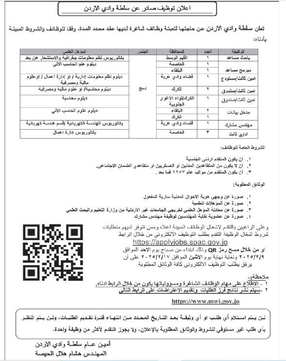 وظائف شاغرة ومدعوون لإجراء المقابلات.. أسماء