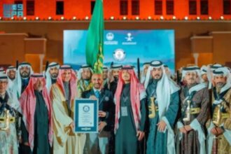 "العرضة السعودية" تحقق رقماً قياسياً في موسوعة غينيس