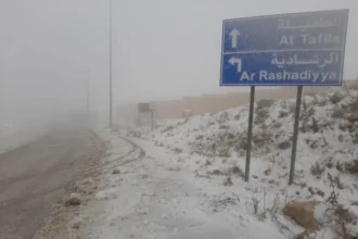 تحذيرات مرورية في القادسية بسبب انخفاض الرؤية والانجماد