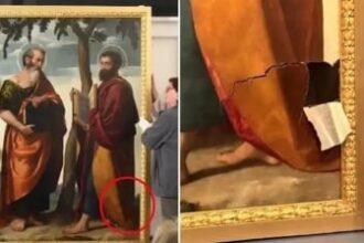زائرة تتسبب بتلف لوحة نادرة في متحف إيطالي بعد تعثرها