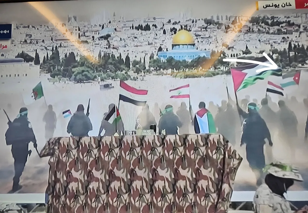 علم الأردن إلى جانب دول عربية في عملية تبادل الأسرى بغزة
