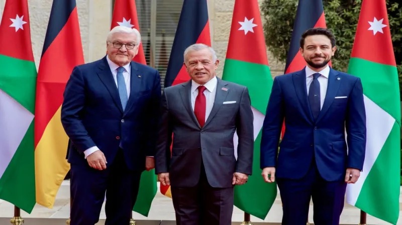 عاجل | الملك يبحث مع الرئيس الألماني تعزيز الشراكة والتطورات الإقليمية