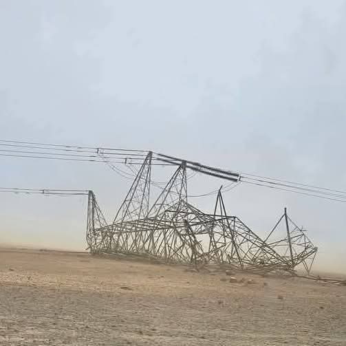 صورة حول : عاجل | سقوط أبراج كهرباء في معان نتيجة الرياح الشديدة عاجل | سقوط أبراج كهرباء في معان نتيجة الرياح الشديدة