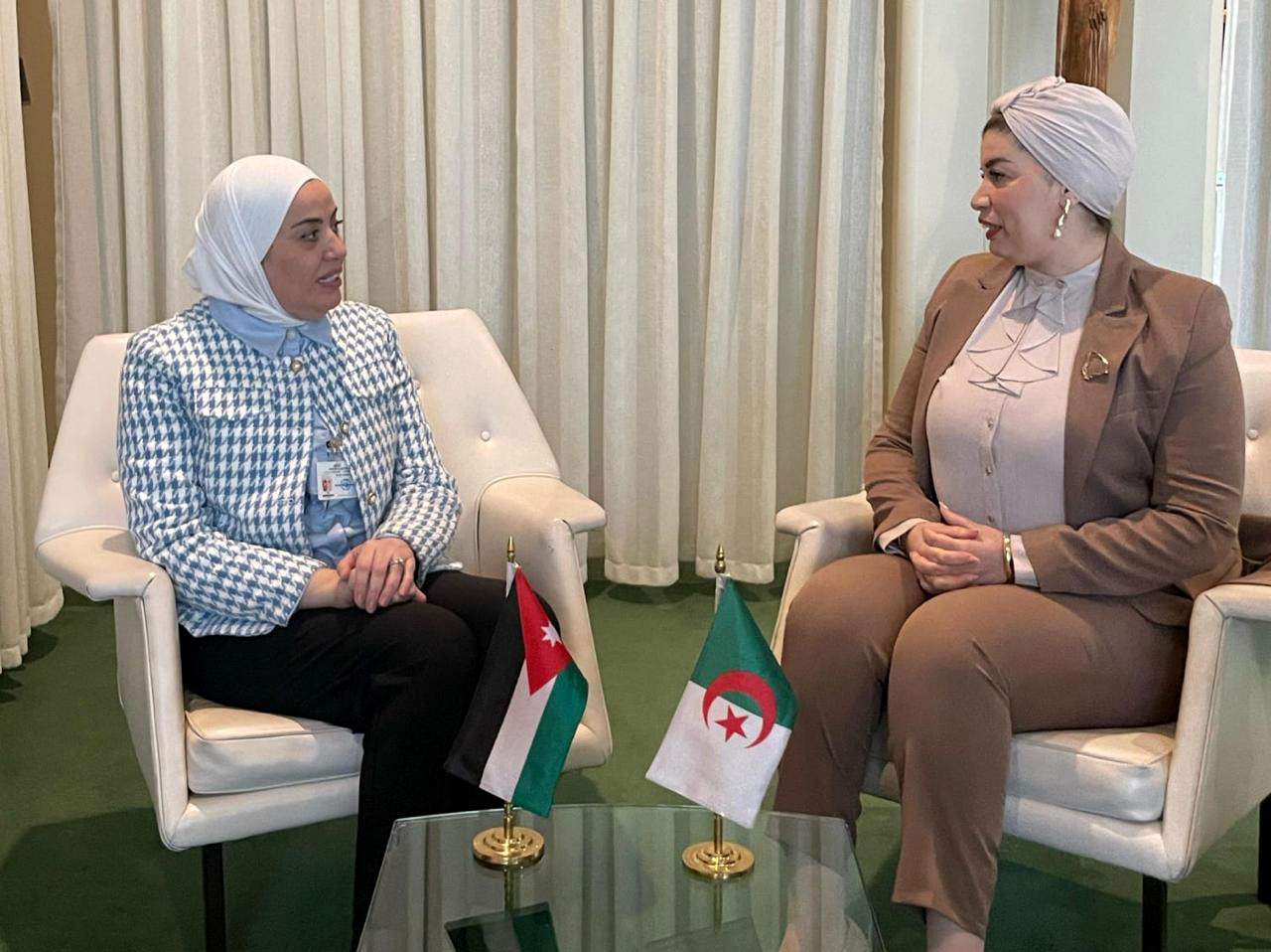 وزيرة التنمية تلتقي برئيسات وفود مشاركة بدورة لجنة وضع المرأة في نيويورك