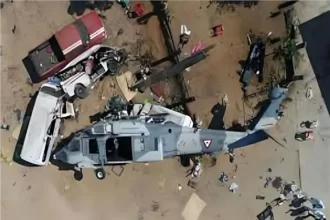 عاجل|| مصرع 3 أشخاص في تحطم مروحية إسعاف بأمريكا