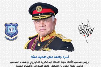 عمان الاهلية تهنىء بعيد الفطرالسعيد