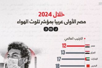 تقرير: مصر والعراق في صدارة الدول العربية بتلوث الهواء عام 2024