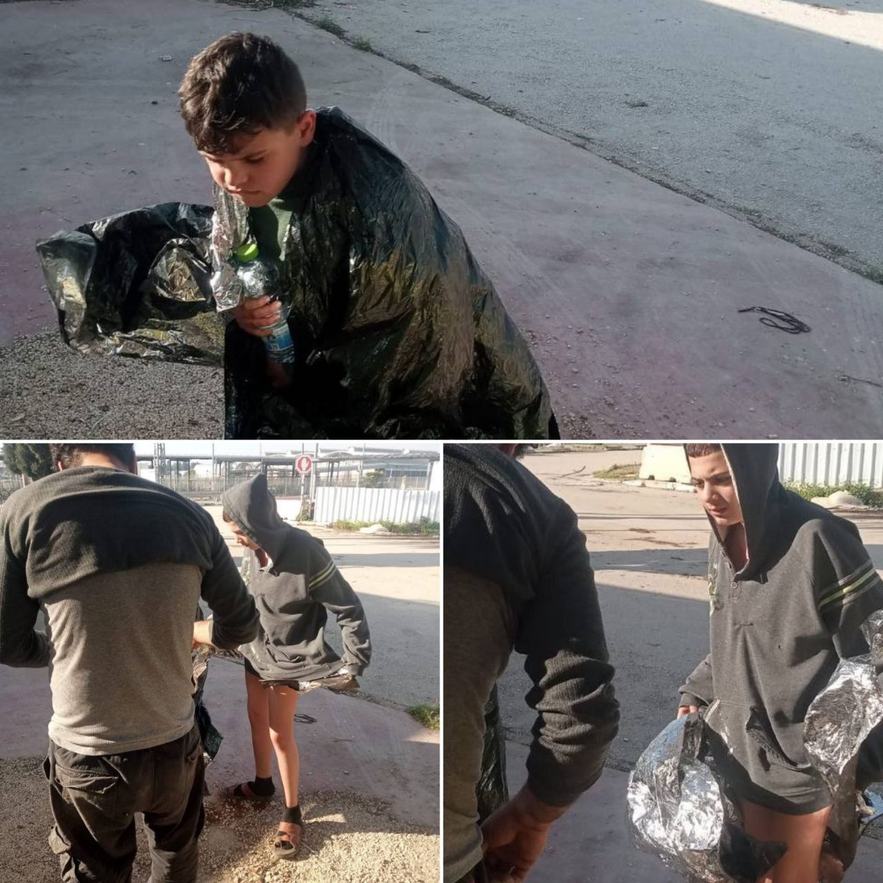 الجيش الاسرائيلي يفرج عن عدد من الأطفال بلا ملابس في جنين